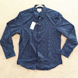 Con.Struct 4-Way Stretch button down blue shirt, size medium